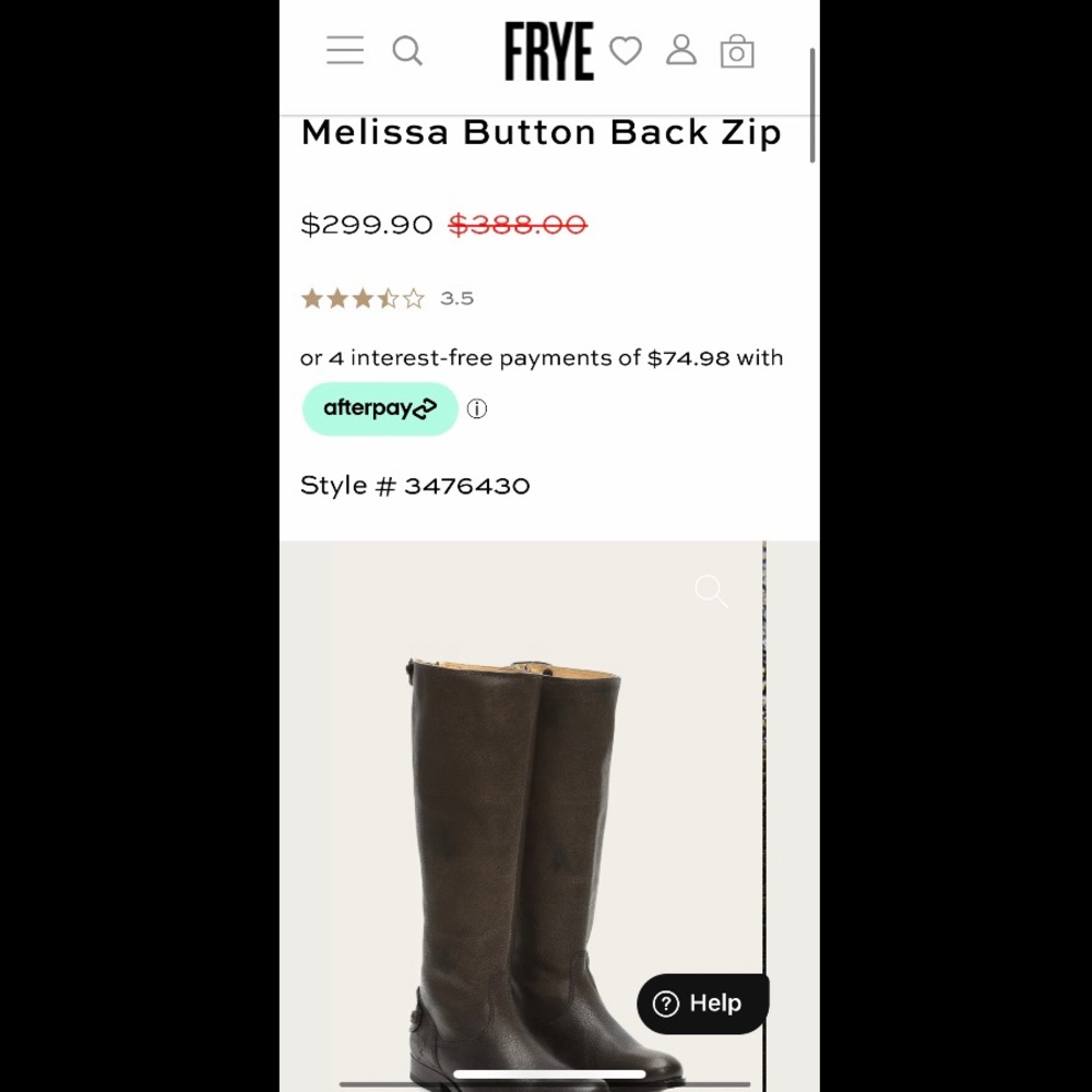 Frye Brown Leather Tall Combat/Moto Boots - Picture 15 of 15